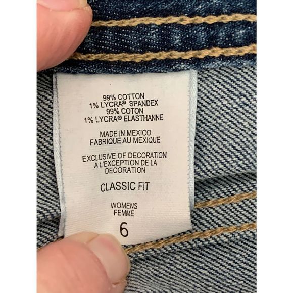 Eddie Bower High Rise Straight Leg Medium Wash Classic Fit Jeans 6 - Picture 6 of 10